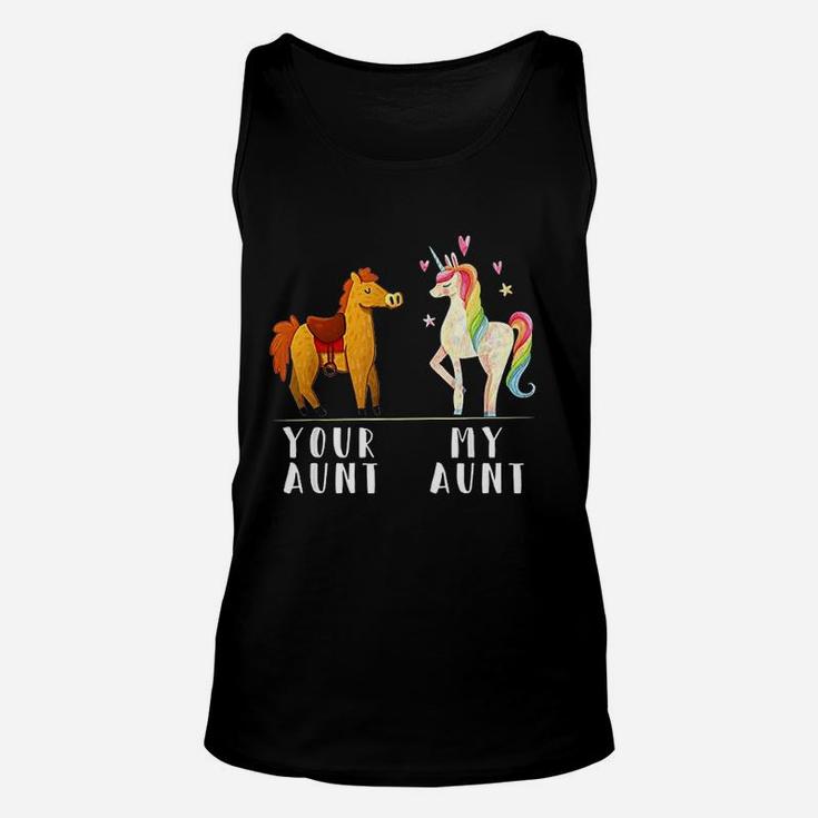 Your Aunt My Aunt Funny Niece Auntie Unicorn Unisex Tank Top