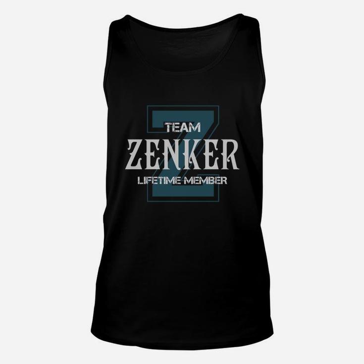 Zenker Shirts - Team Zenker Lifetime Member Name Shirts Unisex Tank Top