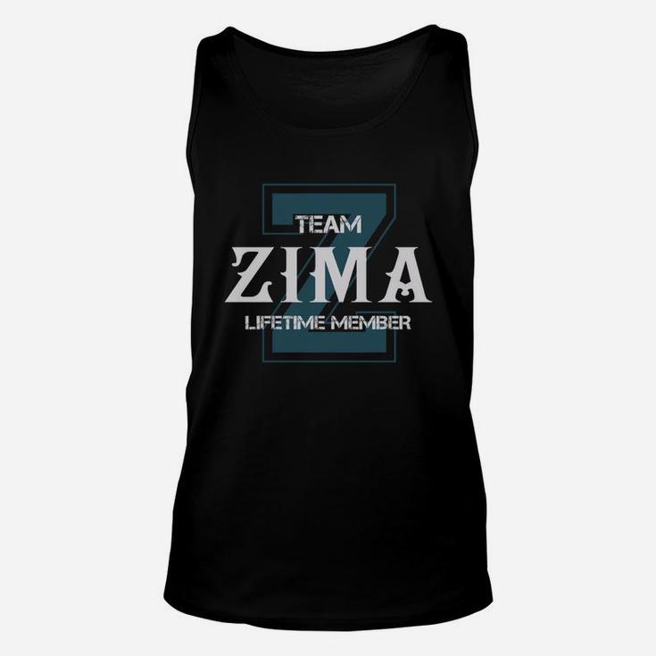 Zima Shirts - Team Zima Lifetime Member Name Shirts Unisex Tank Top