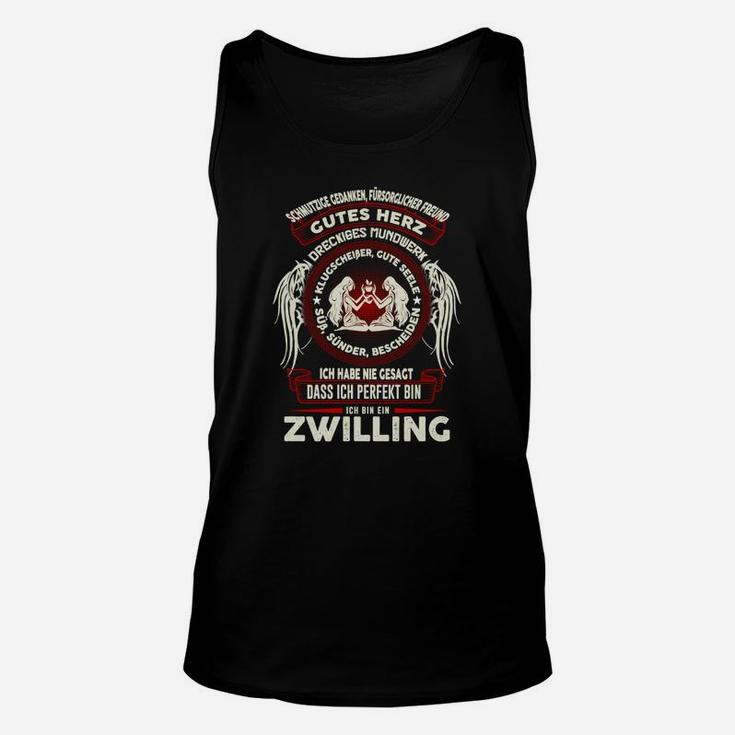 Zwilling Sternzeichen Unisex TankTop, Perfekt Sein Statement Design