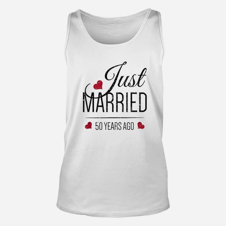 50th Wedding Anniversary Just Married 50 Years Ago Unisex Tank Top