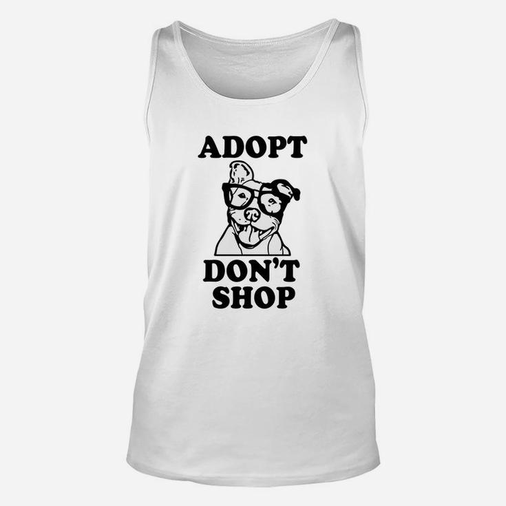 Adopt Dont Shop Pitbull Dog Rescue Adoption Unisex Tank Top