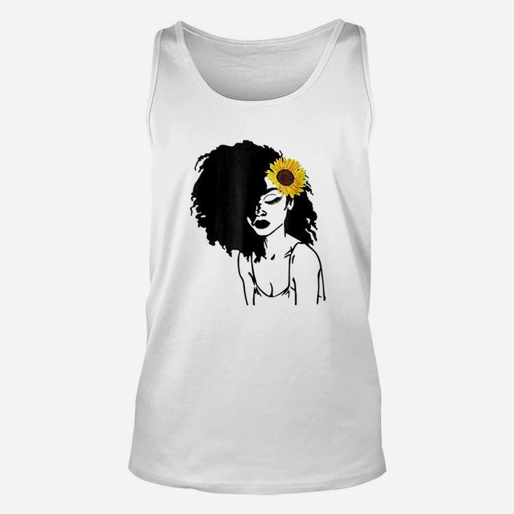 Afro Natural Black Hair Queen Black History Unisex Tank Top
