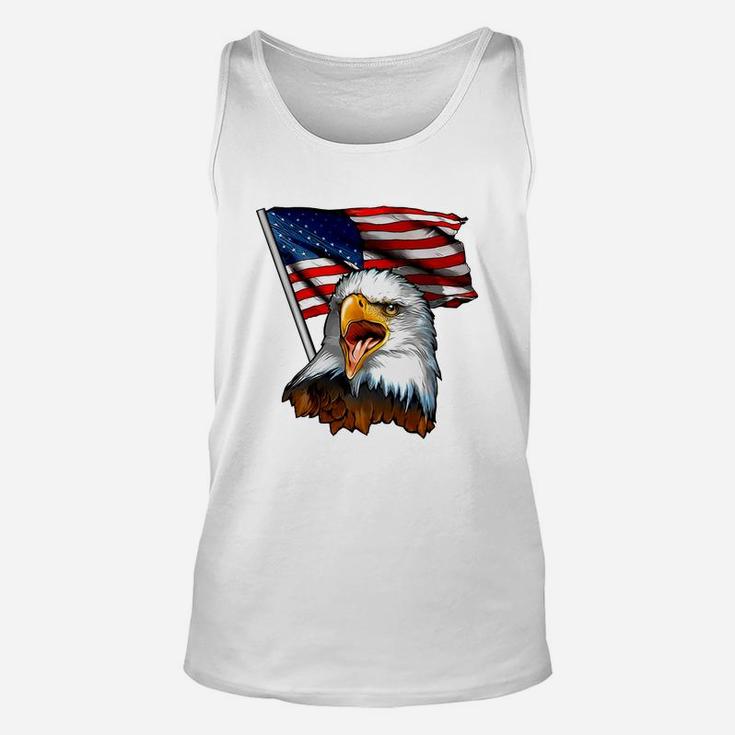 America - Eagle And Flag Unisex Tank Top