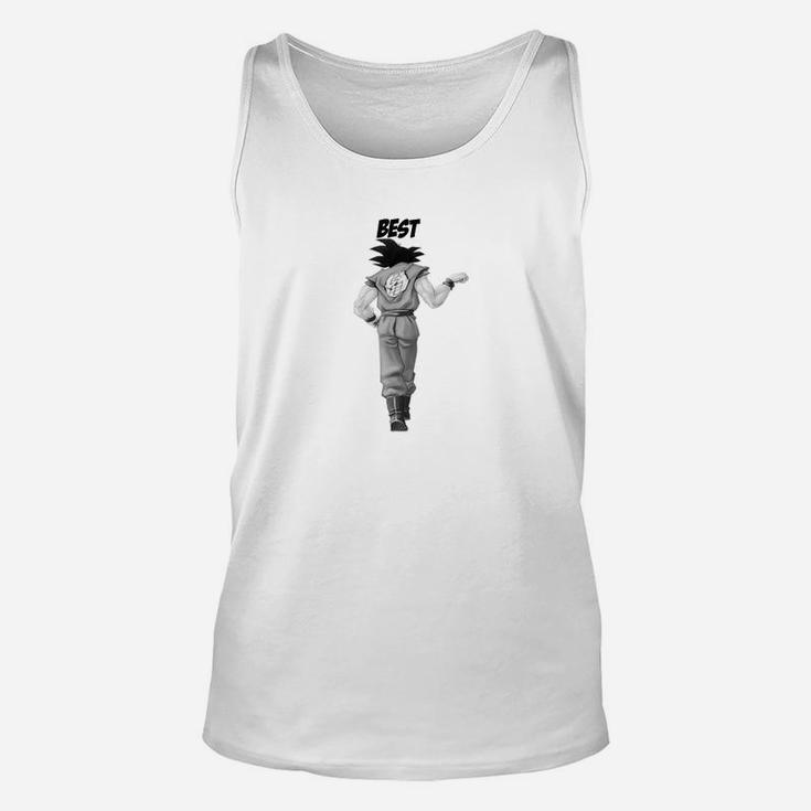 Anime-Inspiriertes Unisex TankTop Beast Schriftzug, Casual Weiß