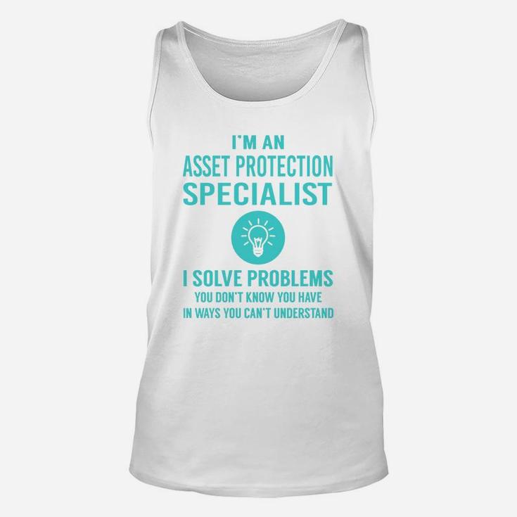 Asset Protection Specialist Unisex Tank Top