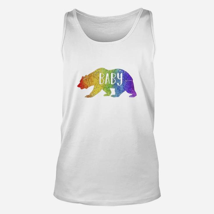 Baby Bear Rainbow Lgbt T-shirt - Lesbian Gay Pride Gift Unisex Tank Top