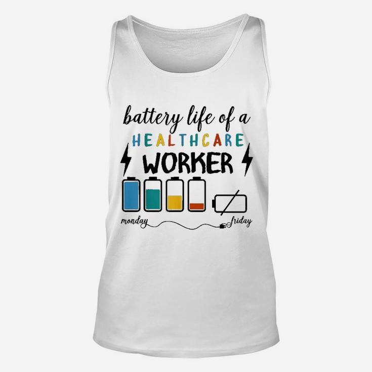 Battery Life Of A Healthcare Worker Funny Monday Unisex Tank Top