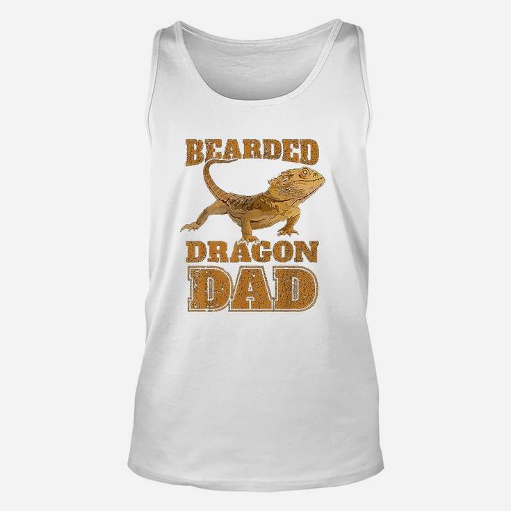 Bearded Dragon Dad Gift Bearded Dragon Papa Father Unisex Tank Top
