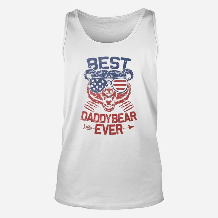 Best Daddy Ever For Daddy Bear 4th Of July Fathers Day Shirt Unisex Tank Top