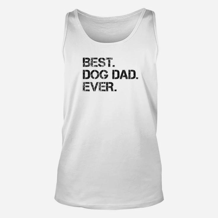 Best Dog Dad Shirt Silly Fathers Day Gift Unisex Tank Top