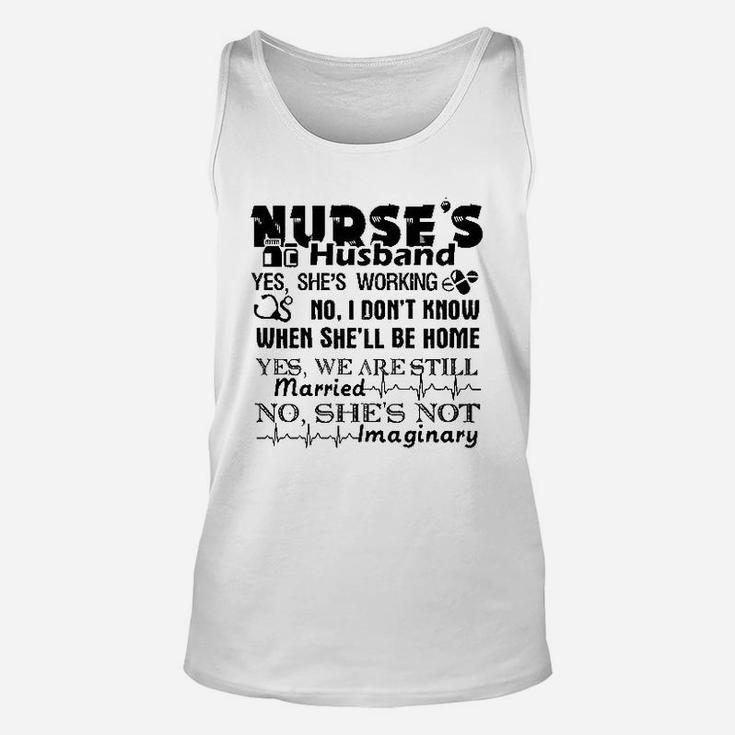 Bigs Nurses Husband, funny nursing gifts Unisex Tank Top
