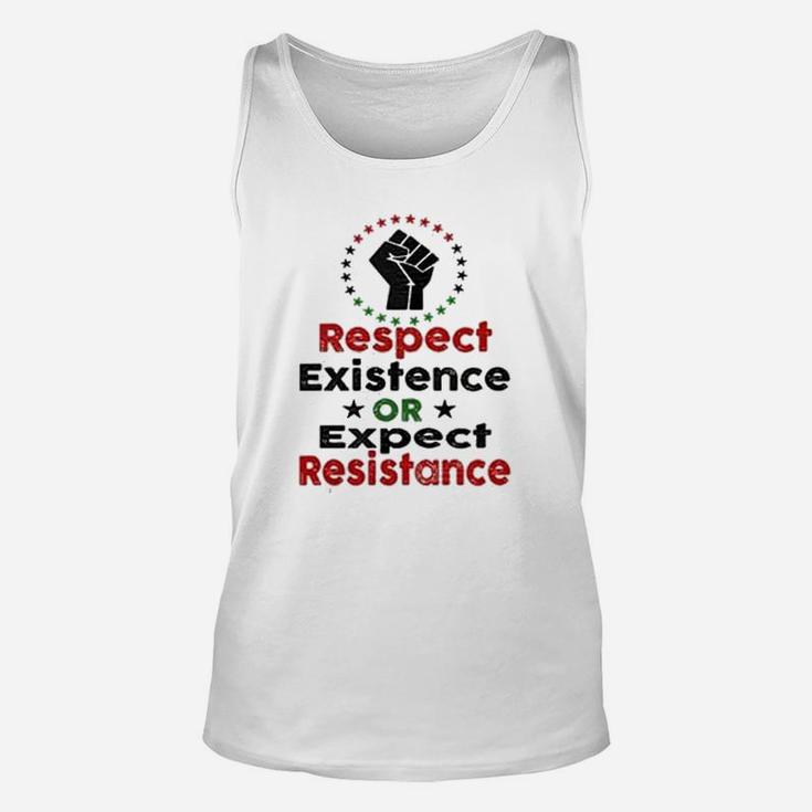 Black History Respect Existence Power To The People Unisex Tank Top