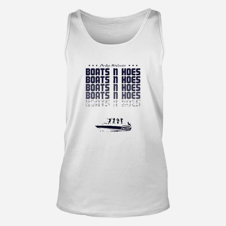 Boats Hoes Boat Step Brothers Funny Dad Boating Unisex Tank Top