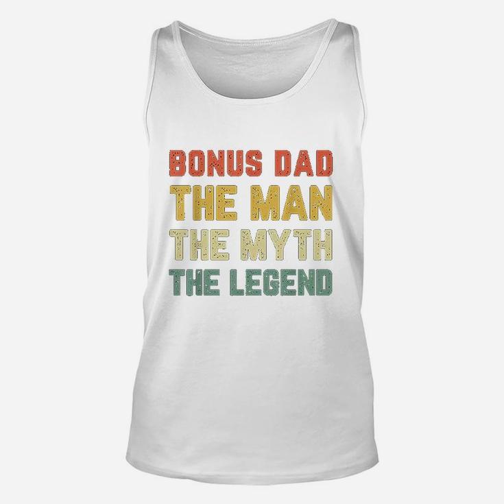 Bonus Dad The Man The Myth The Legend Vintage Gift Christmas Unisex Tank Top