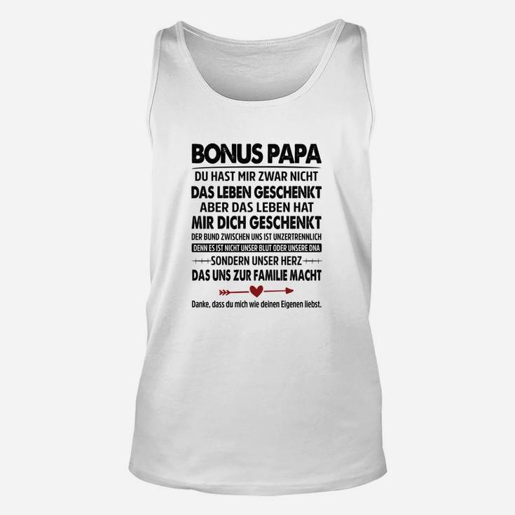 Bonus Papa Dankeschön Unisex TankTop, Herzerwärmender Spruch Design