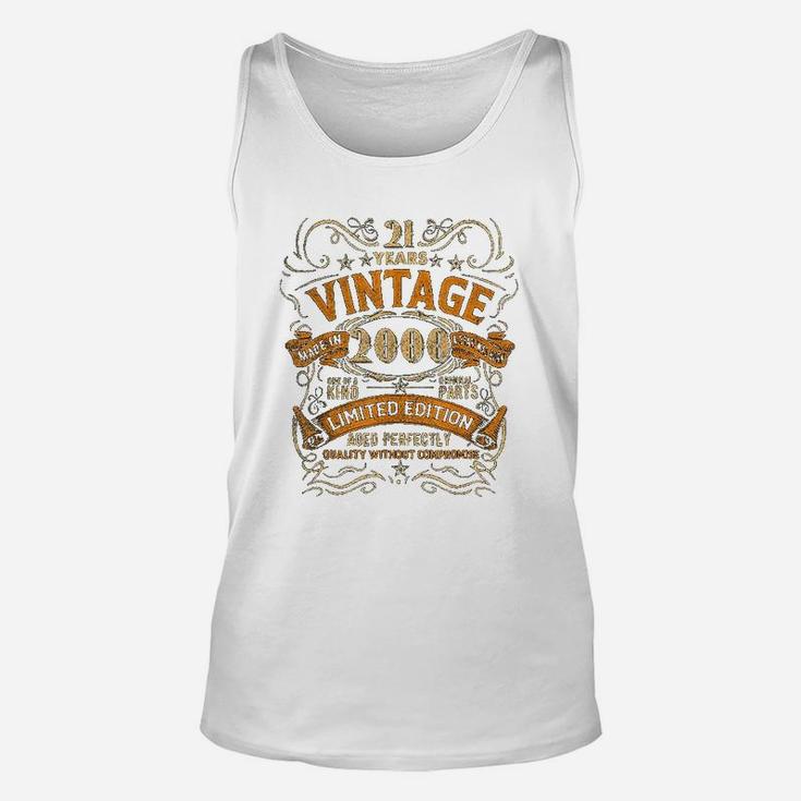 Born In 2000 Vintage 22nd Birthday Gift Party 22 Years Old  Unisex Tank Top