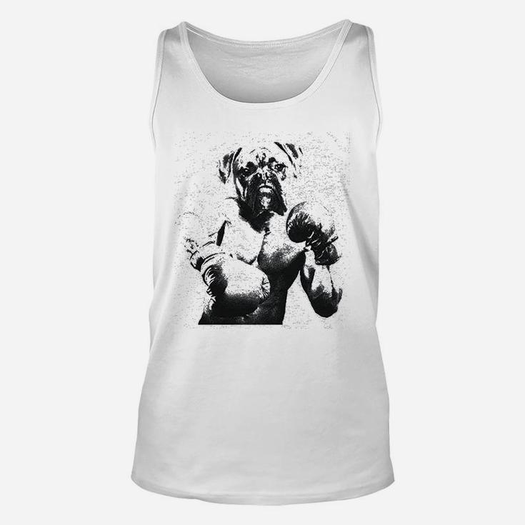 Boxer Boxing Funny Fitness Workout Puppy Dog Unisex Tank Top