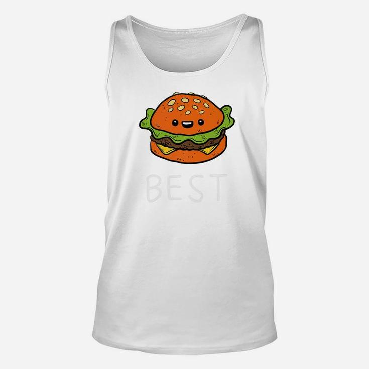 Burger Best Friends Siblings Father And Son Matching Premium Unisex Tank Top