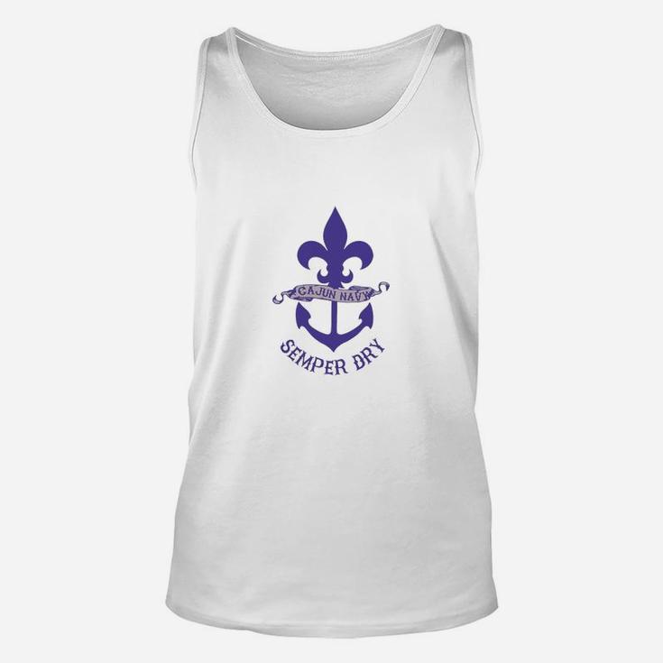 Cajun-navy-semper-dry Unisex Tank Top