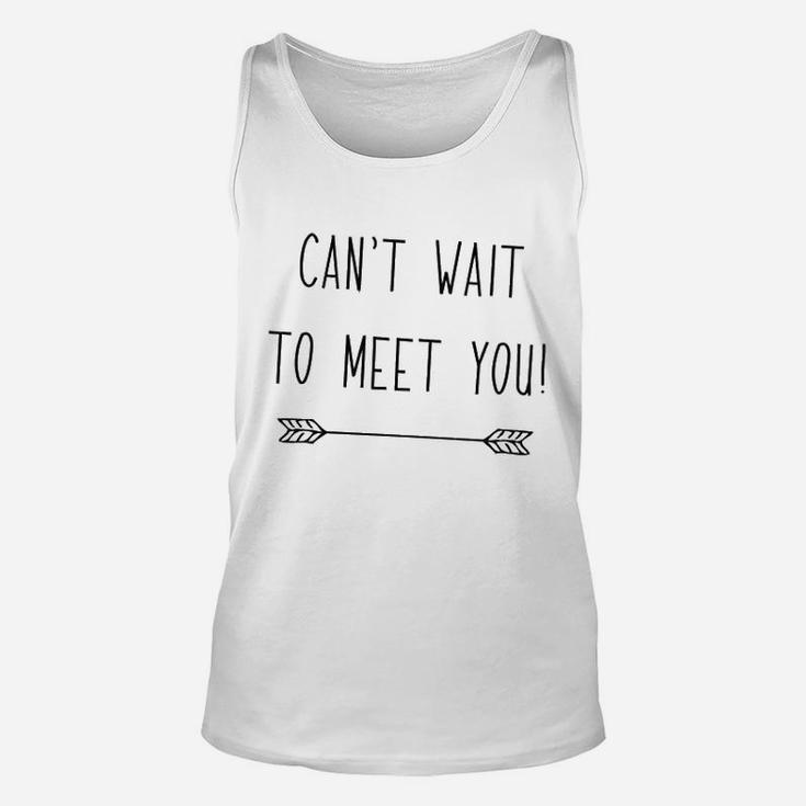 Cant Wait To Meet You Pregnancy Announcement To Grandparents Unisex Tank Top