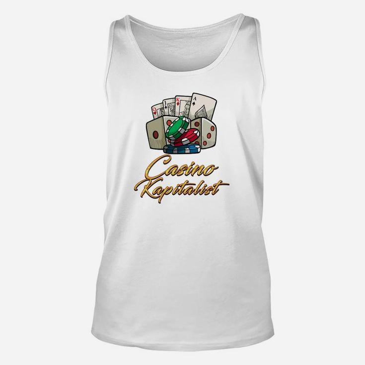 Casino Kapitalist Herren Unisex TankTop mit Motiv, Lustiges Spieler Tee