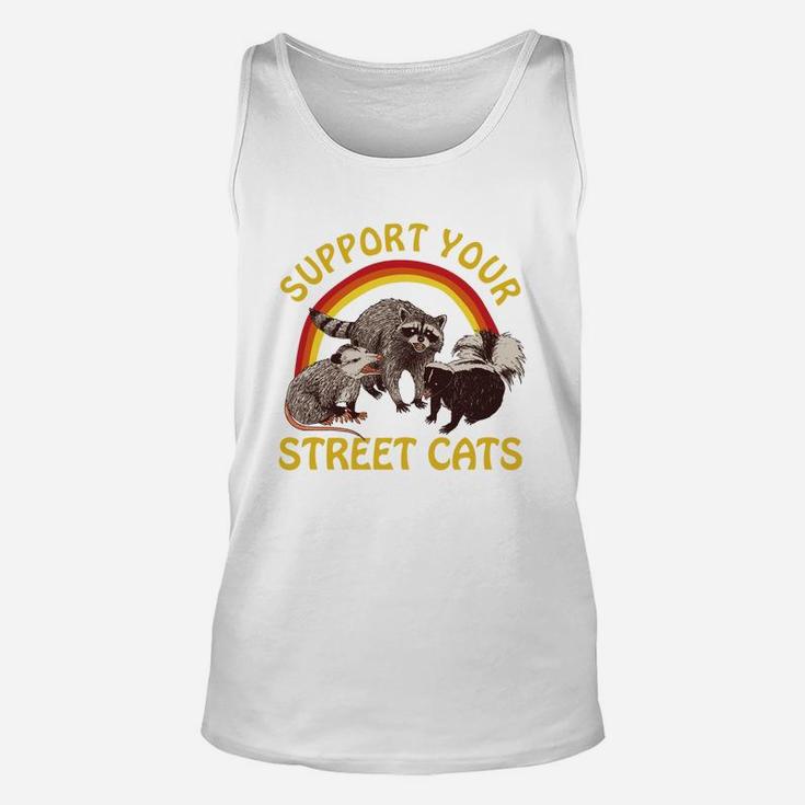Cat Kitten Support Your Local Street Cats Vintage Unisex Tank Top