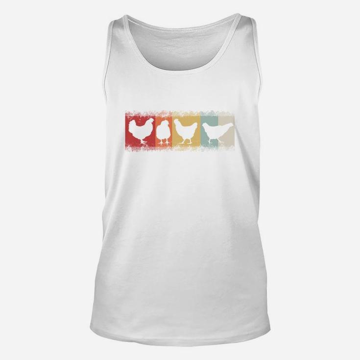Chicken Vintage Design Funny For Animal Lovers Unisex Tank Top