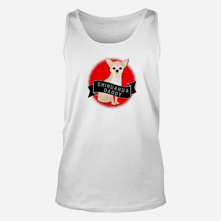 Chihuahua Daddy Retro Style, dad birthday gifts Unisex Tank Top