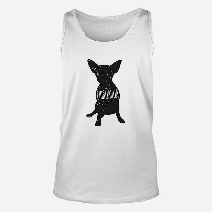 Chihuahua Dog Silhouette Unisex Tank Top