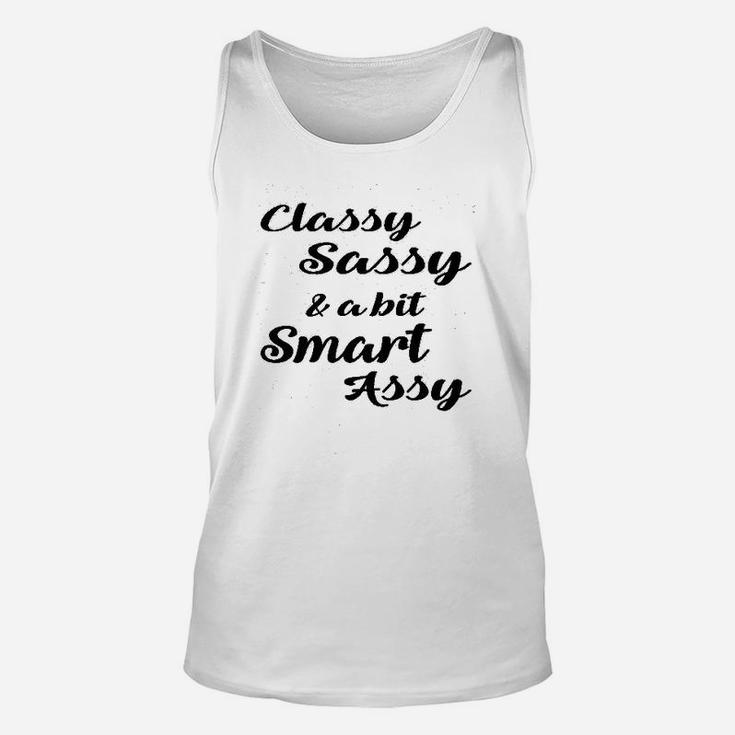Classy Sassy Bit Smart Assy Cute Flirty Graphic Unisex Tank Top