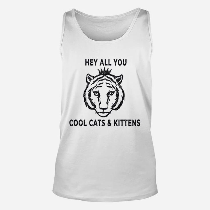 Cool Cats And Kittens Funny Tiger King Graphic Unisex Tank Top