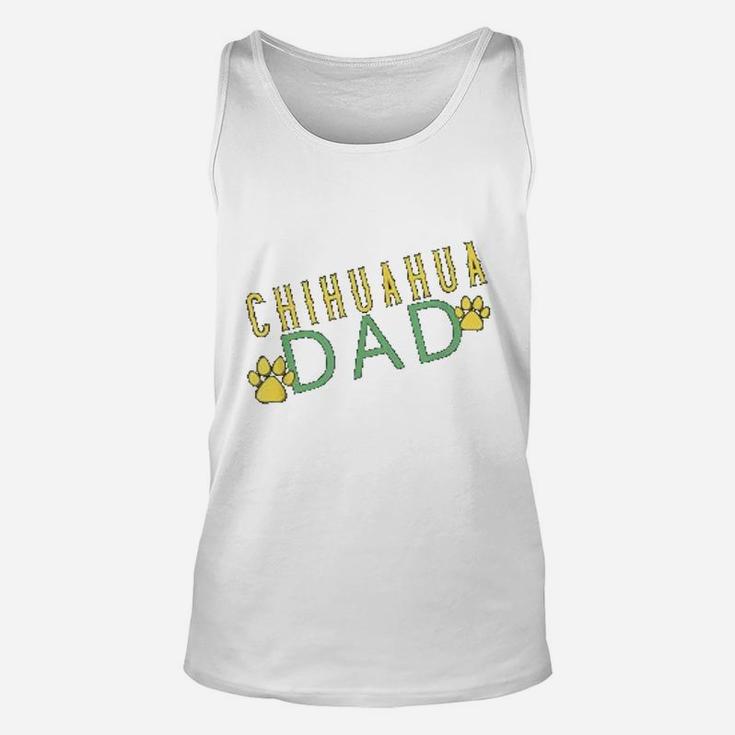 Cool Chihuahua Dad Dog Paw Print Gift Unisex Tank Top