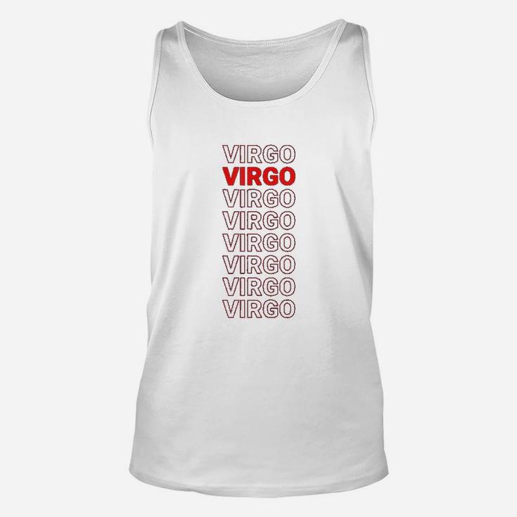 Cool Virgo Zodiac Name Trendy Astrological Virgo Unisex Tank Top