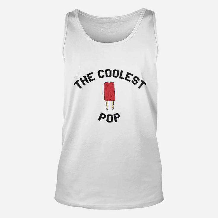 Coolest Pop Funny Best Dad Ever Cool Fathers Day Unisex Tank Top