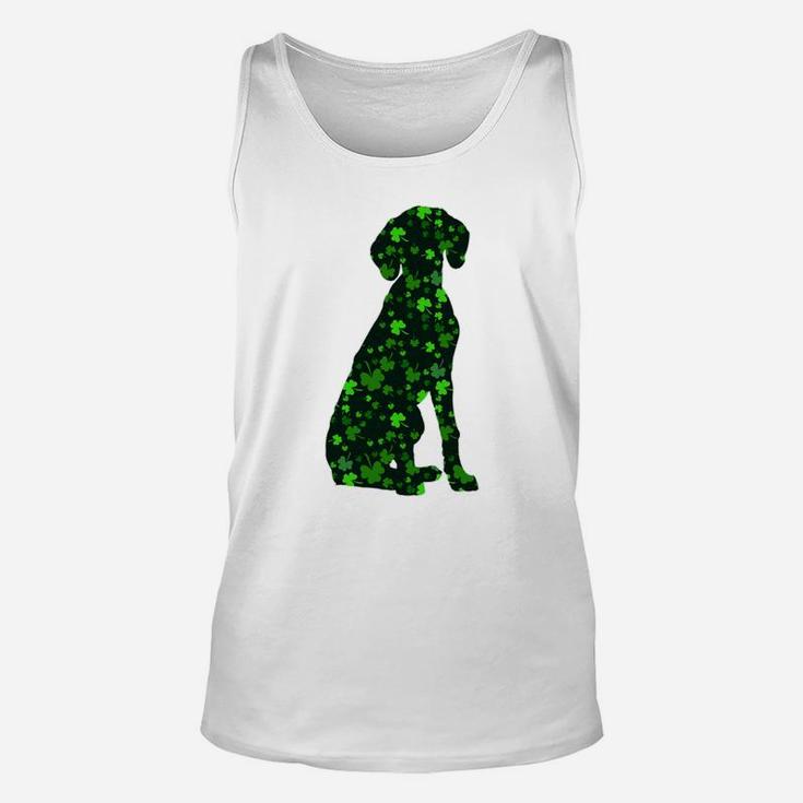 Cute Shamrock German Shorthair Pointer Mom Dad Gift St Patricks Day Awesome Dog Lovers Gift Unisex Tank Top