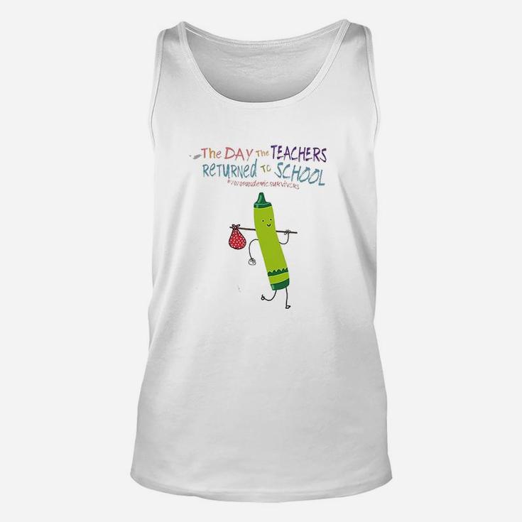 Cute The Day The Teachers Returned To School Unisex Tank Top