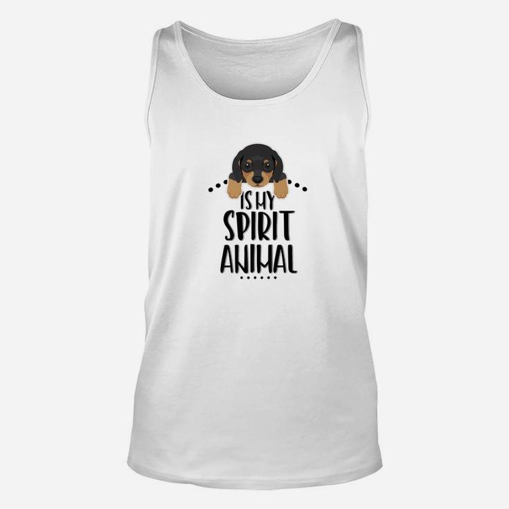 Dachshund Is My Spirit Animal Dog Lover, gifts for dog lovers Unisex Tank Top
