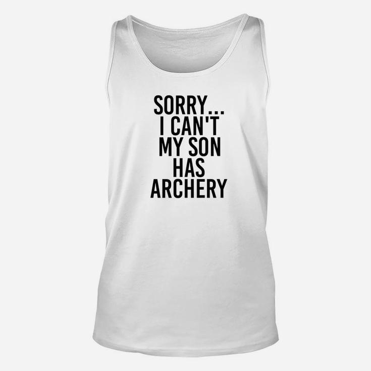 Dad Mom My Son Has Archery Mommy Great Gifts Unisex Tank Top