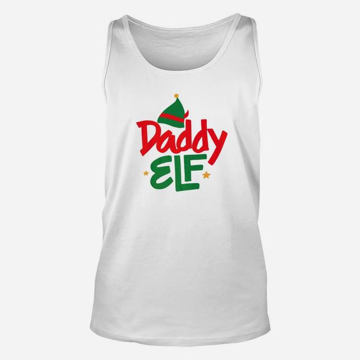 Daddy Elf Funny Parent Dad Christmas Unisex Tank Top