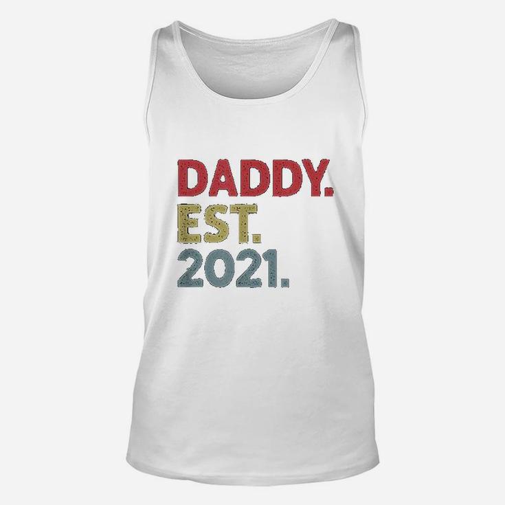 Daddy Est 2021 Established 2021 Gift For New Dad To Be Unisex Tank Top