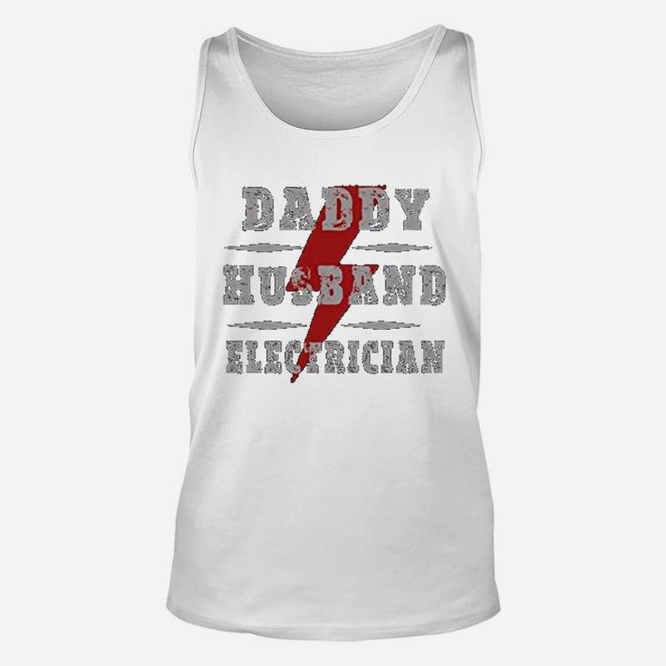 Daddy Husband Electrician, best christmas gifts for dad Unisex Tank Top
