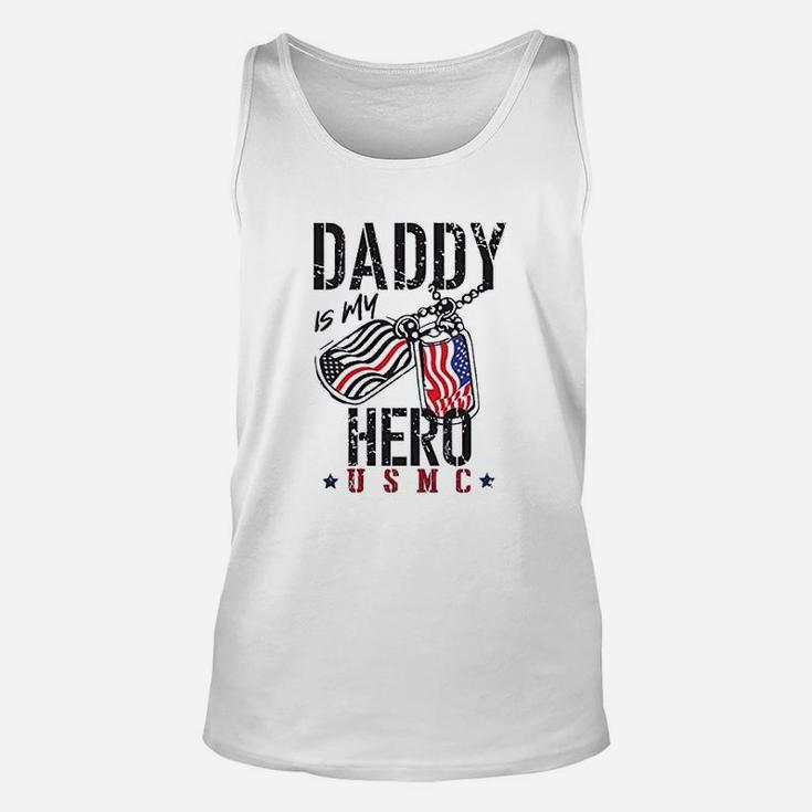 Daddy Is My Hero Us Military, dad birthday gifts Unisex Tank Top