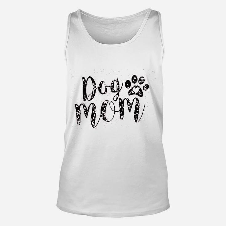 Dog Mom Funny Puppy Paws Unisex Tank Top