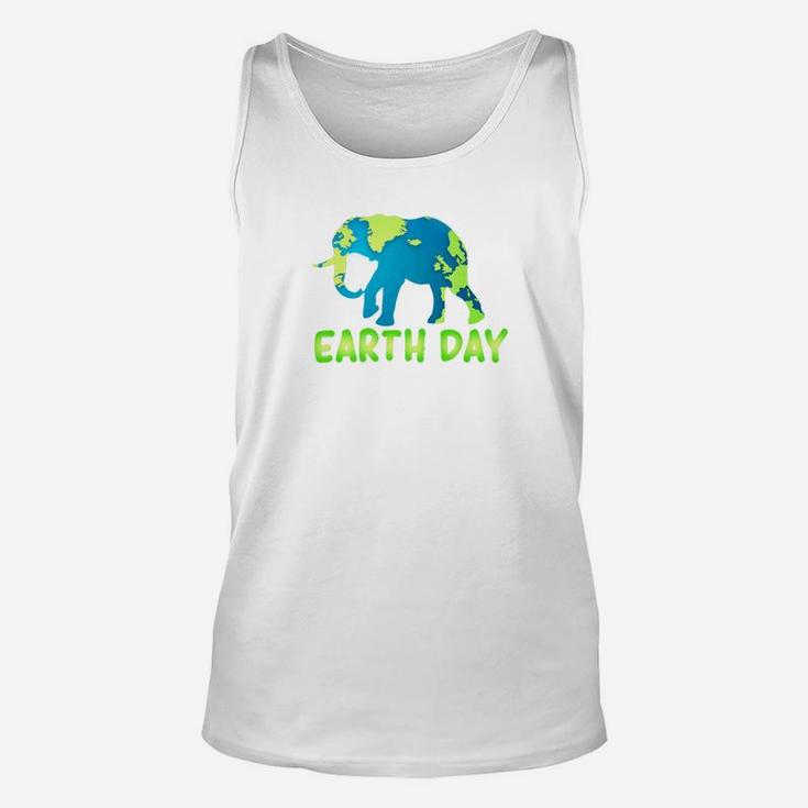 Earth Day 2019 For Teachers And Kids With Elephant 2 Unisex Tank Top