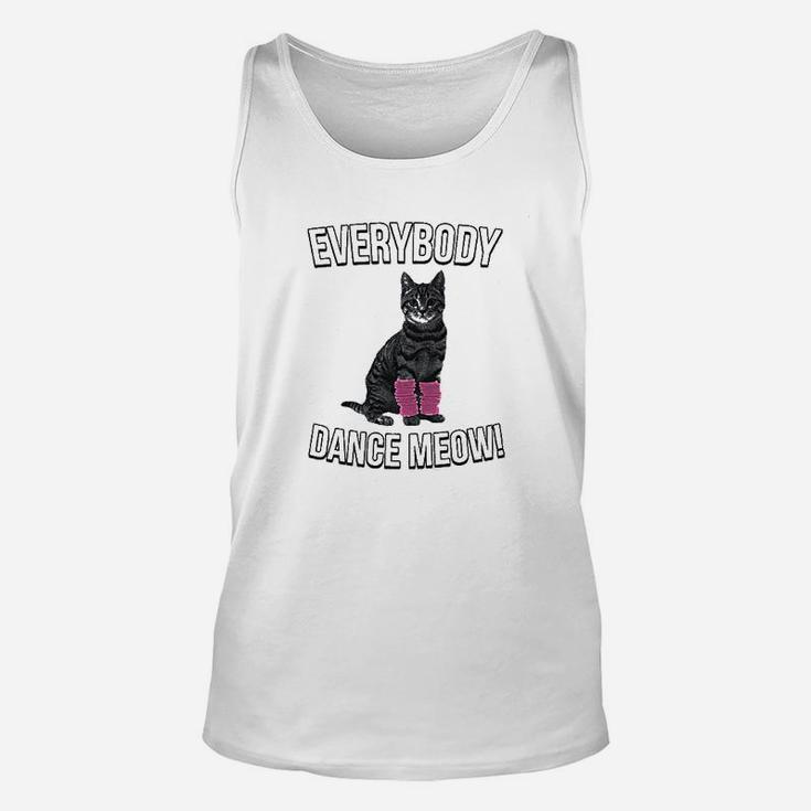 Everybody Dance Meow Funny Cat Mom Unisex Tank Top