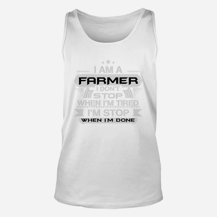 Farmer Shirt Im A Farmer I Dont Stop Proud Chemist Gift Unisex Tank Top