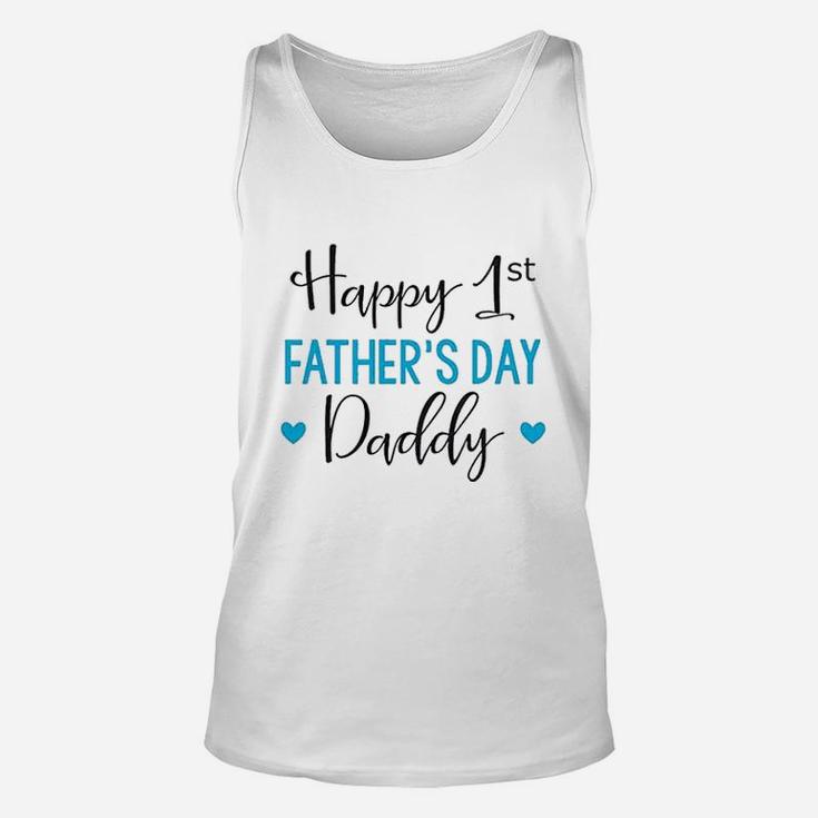 Fathers Day Baby Happy First Fathers Day Daddy Baby Unisex Tank Top