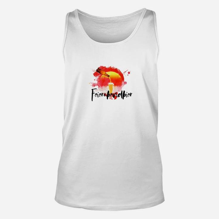 Festliches Sommer-Sonnenuntergang Unisex TankTop, Feierabendbier Spruch