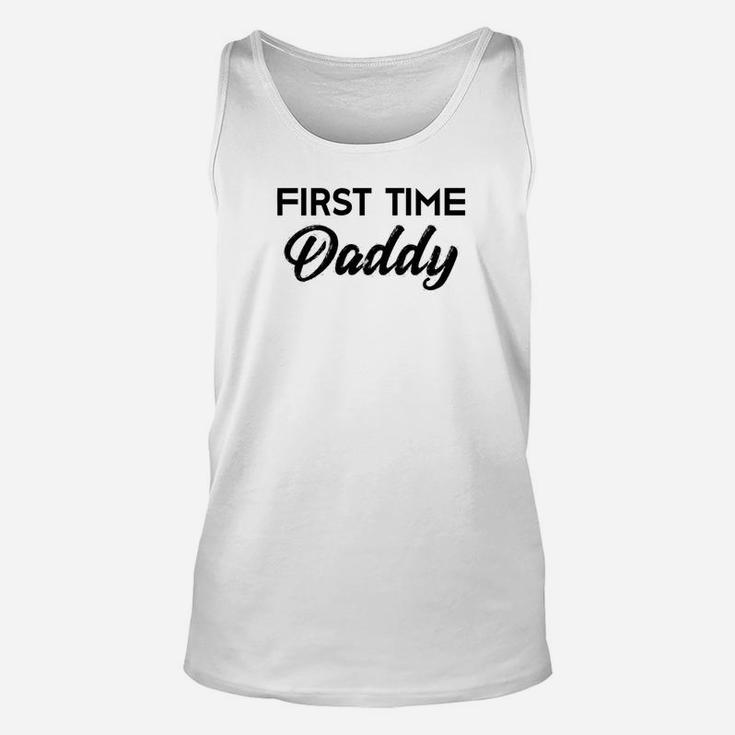 First Time Daddy Fathers Day Gift New Dad Daddy Unisex Tank Top